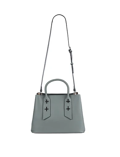 Женская сумка тоут MIRATON кожаная зеленая - фото 6 - Miraton