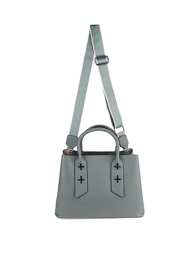 Женская сумка тоут MIRATON кожаная зеленая - фото 7 - Miraton