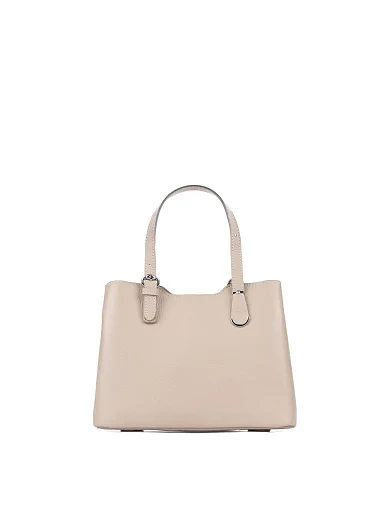 Женская сумка кожаная бежевая - фото 1 - Miraton