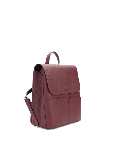 Жіночий рюкзак шкіряний бордовий(823-1-2) - фото 2 - Miraton
