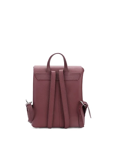 Жіночий рюкзак шкіряний бордовий(823-1-2) - фото 3 - Miraton