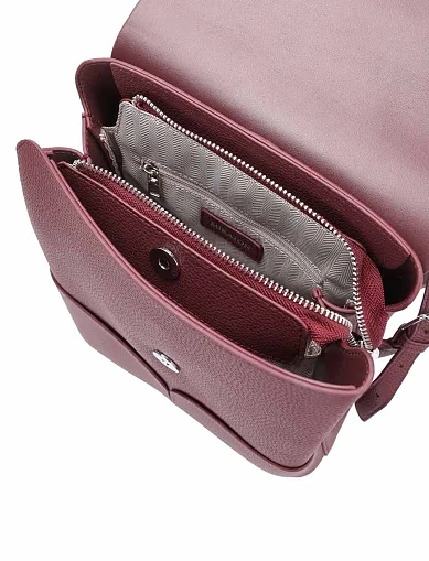 Жіночий рюкзак шкіряний бордовий(823-1-2) - фото 5 - Miraton