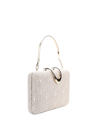 Женский клатч тканевый бежевый - фото 2 - Miraton