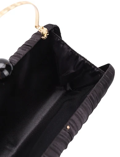 Жіночий клатч тканинний чорний(Y62312) - фото 3 - Miraton