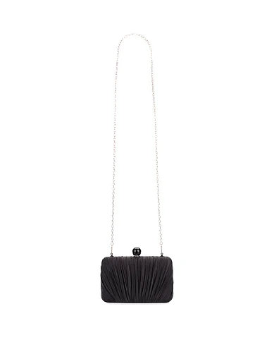 Жіночий клатч тканинний чорний(Y62312) - фото 4 - Miraton