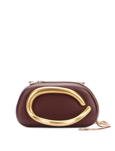 Жіночий клатч з екошкіри бордовий(А1-2) - фото 1 - Miraton