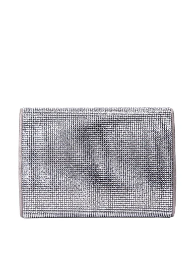 Женская сумка с камнями серая - фото 3 - Miraton