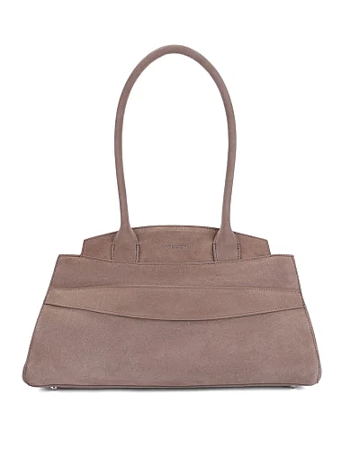 Женская сумка замшевая серая - фото 1 - Miraton