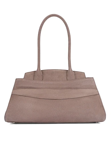 Женская сумка замшевая серая - фото 4 - Miraton