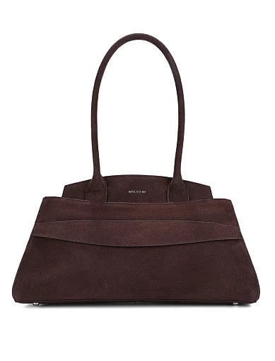 Женская сумка замшевая коричневая - фото 1 - Miraton