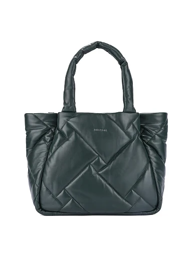 Женская сумка кожаная зеленая - фото 1 - Miraton