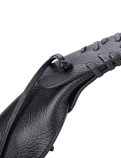 Женская сумка кожаная черная - фото 5 - Miraton