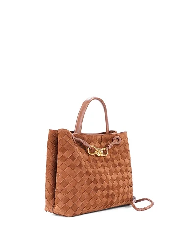 Женская сумка кожаная кемел - фото 3 - Miraton