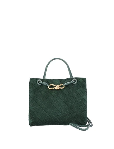 Жіноча сумка шкіряна зелена(8880-2) - фото 1 - Miraton