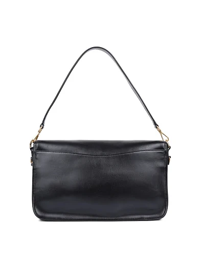 Жіноча сумка через плече шкіряна чорна(8893-1) - фото 4 - Miraton