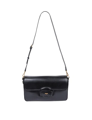 Жіноча сумка через плече шкіряна чорна(8893-1) - фото 7 - Miraton