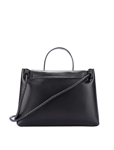 Жіноча сумка шкіряна чорна(9048-1) - фото 4 - Miraton