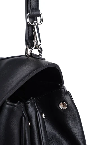 Женская сумка кожаная черная - фото 5 - Miraton