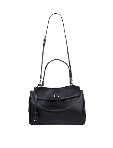 Женская сумка кожаная черная - фото 7 - Miraton