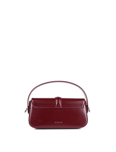 Жіноча сумка через плече MIRATON шкіряна бордова(2105) - фото 3 - Miraton