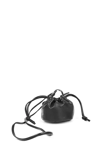 Жіноча сумка шкіряна чорна(3025) - фото 7 - Miraton