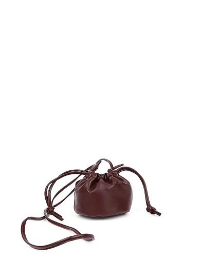 Женская сумка кожаная коричневая - фото 6 - Miraton