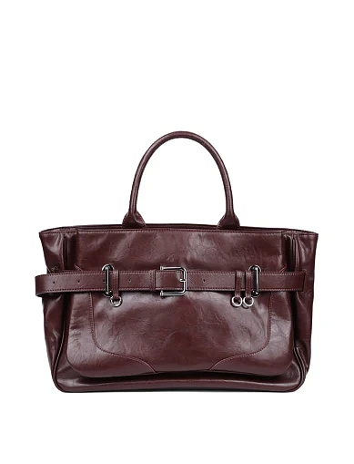 Жіноча сумка шкіряна бордова(25007-2) - фото 1 - Miraton