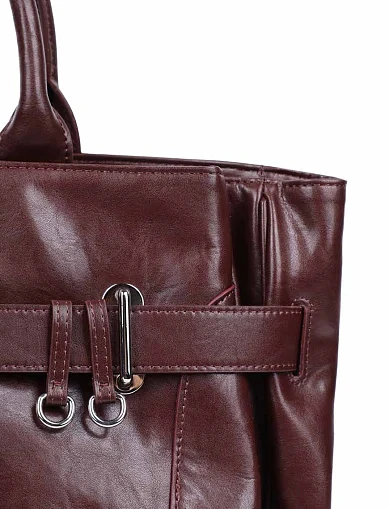 Жіноча сумка шкіряна бордова(25007-2) - фото 5 - Miraton