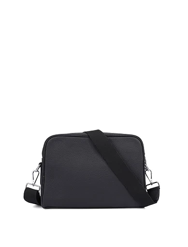 Чоловіча сумка крос-боді шкіряна чорна (88180-1) - фото 3 - Miraton