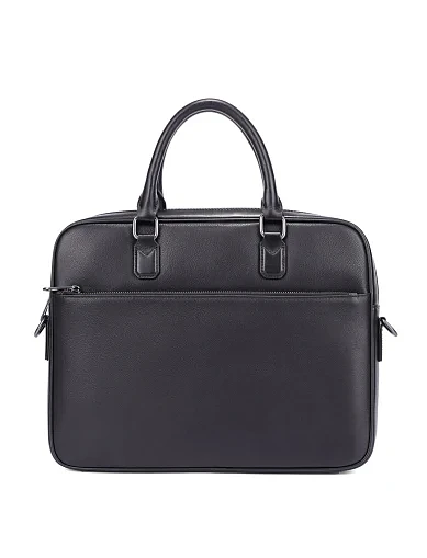 Мужской портфель кожаный черный - фото 1 - Miraton