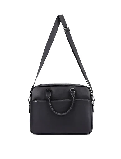 Мужской портфель кожаный черный - фото 6 - Miraton