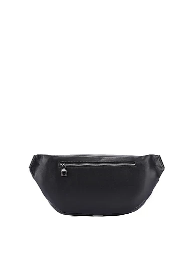 Мужская сумка кожаная черная - фото 3 - Miraton