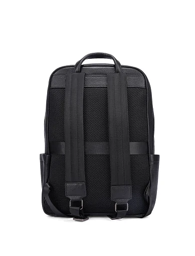 Чоловічий рюкзак шкіряний чорний (30029-3) - фото 3 - Miraton