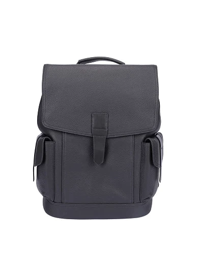 Мужской рюкзак кожаный черный - фото 1 - Miraton