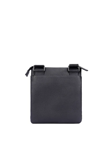 Мужская сумка мессенджер кожаная черная - фото 3 - Miraton