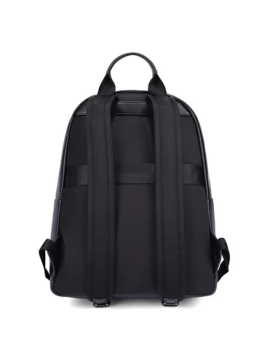 Чоловічий рюкзак шкіряний чорний (CEZA07140L) - фото 3 - Miraton