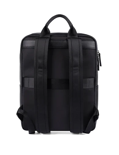 Чоловіча сумка шкіряна чорна (CEZA07145M) - фото 3 - Miraton