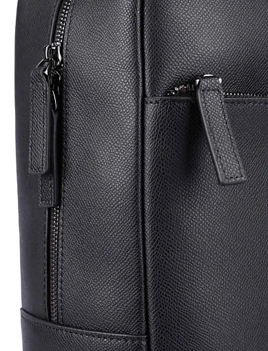 Чоловіча сумка шкіряна чорна (CEZA07145M) - фото 4 - Miraton