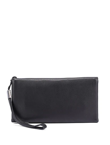 Гаманець на магніті шкіряний чорний (X162-2) - фото 1 - Miraton