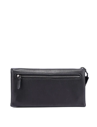 Гаманець на магніті шкіряний чорний (X162-2) - фото 3 - Miraton