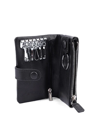 Ключниці шкіряні чорні (125506) - фото 4 - Miraton