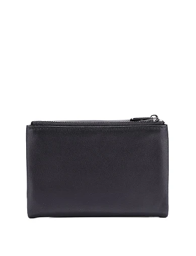 Гаманець на магніті шкіряний чорний (A898-5) - фото 3 - Miraton