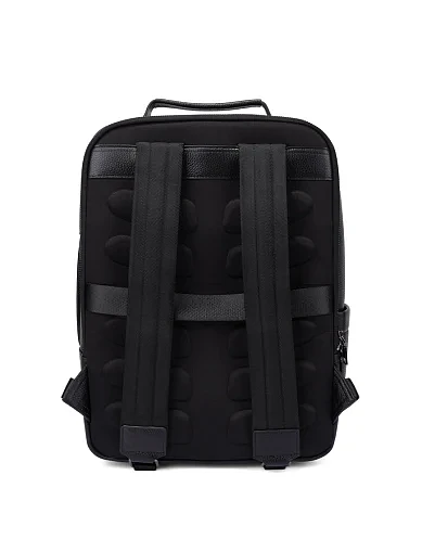 Чоловічий рюкзак шкіряний чорний (131419-174) - фото 3 - Miraton