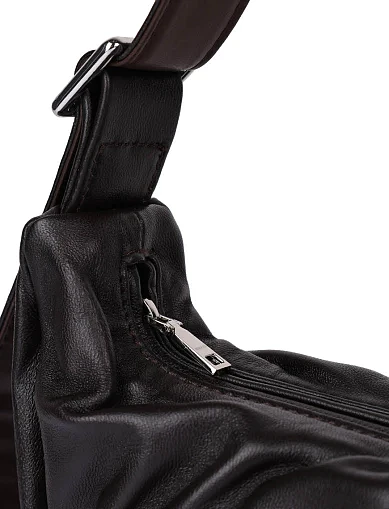 Женская сумка кожаная коричневая - фото 5 - Miraton