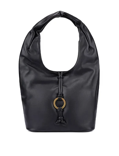 Женская сумка кожаная черная - фото 1 - Miraton