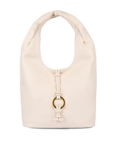 Женская сумка кожаная белая - фото 1 - Miraton