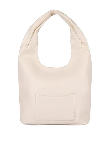 Женская сумка кожаная белая - фото 4 - Miraton