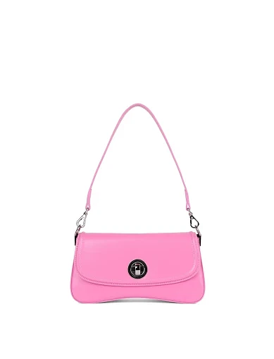 Жіноча сумка через плече шкіряна рожева(3419-3) - фото 1 - Miraton