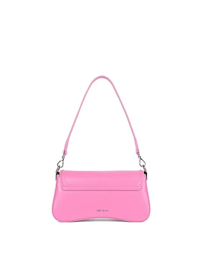 Жіноча сумка через плече шкіряна рожева(3419-3) - фото 4 - Miraton