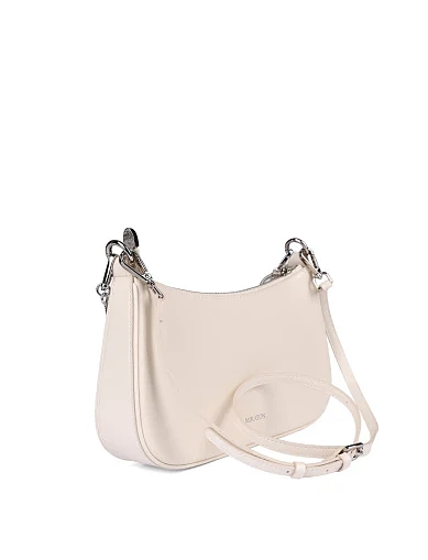 Жіноча сумка шкіряна біла - фото 6 - Miraton